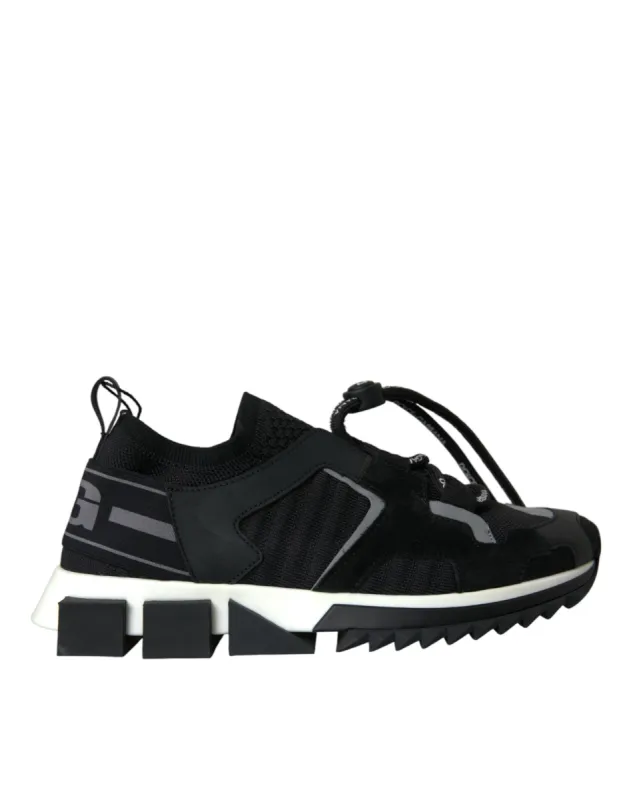 Black Mesh Sorrento Trekking Sneakers Shoes sold by Louxly