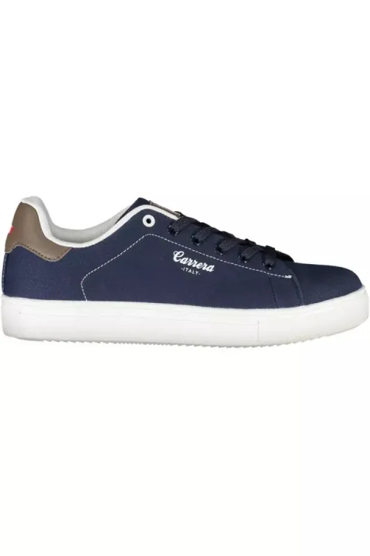 Blue Eco Leather Men Sneaker sold by Louxly