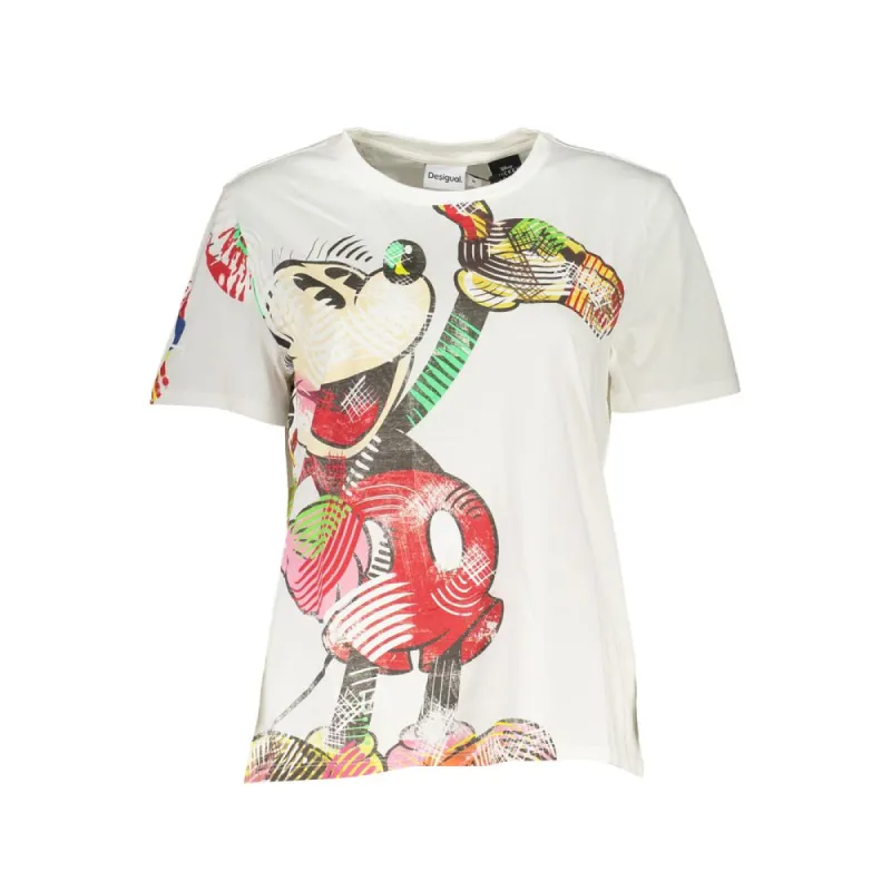 White Cotton Tops & T-Shirt made by Desigual