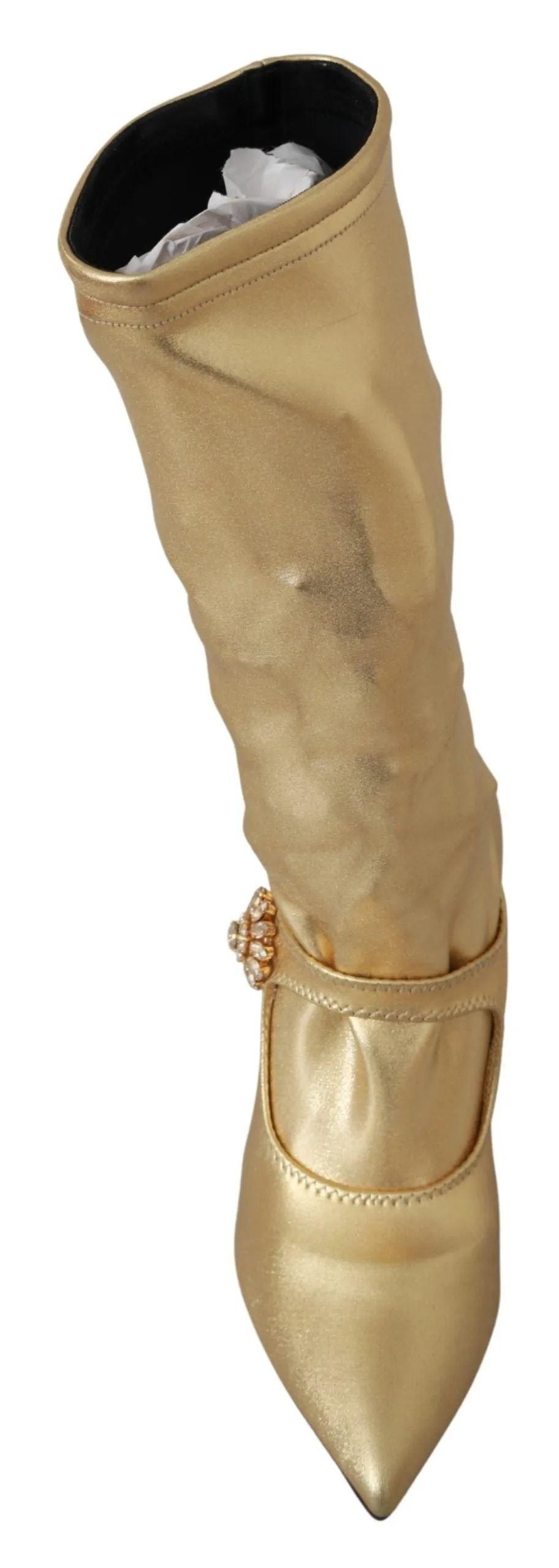 Elegant Gold Crystal Booties sold by Louxly product image thumbnail 3
