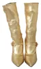 Elegant Gold Crystal Booties sold by Louxly