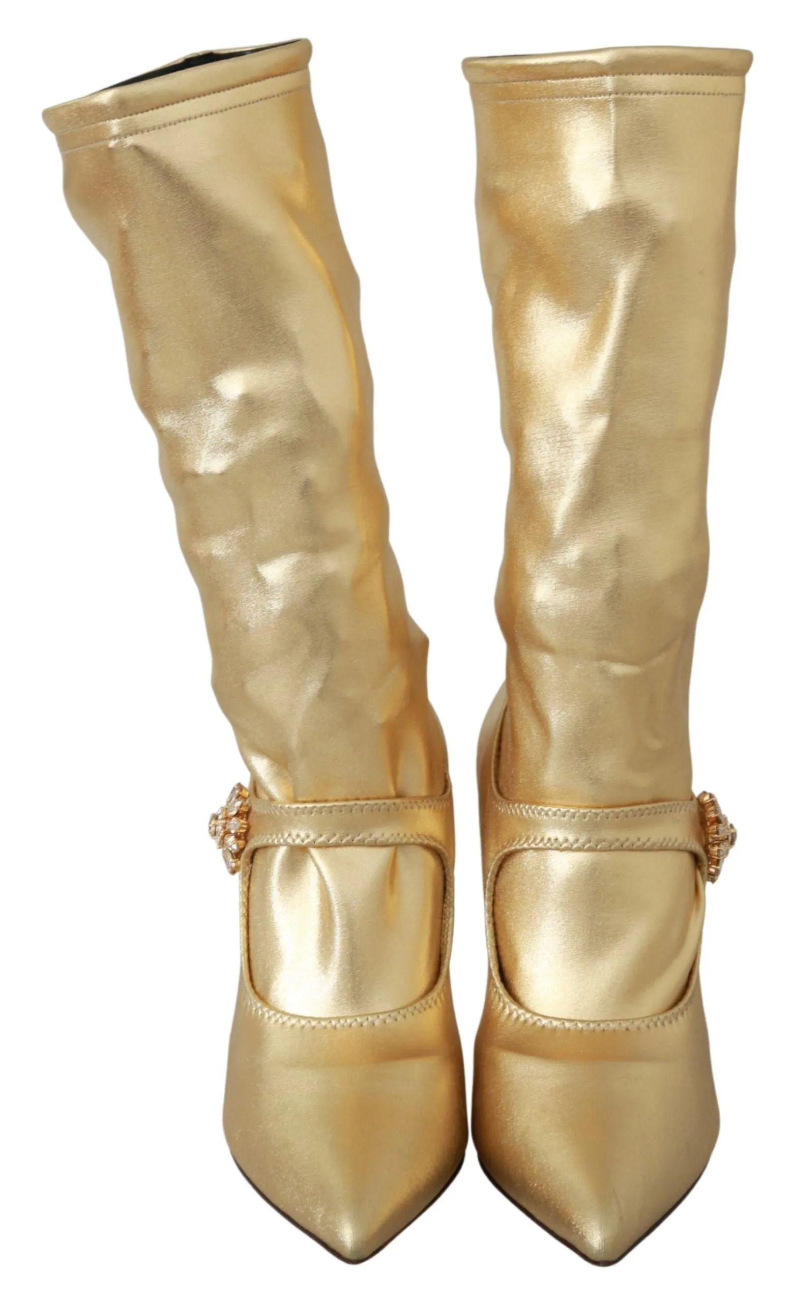 Elegant Gold Crystal Booties sold by Louxly product image thumbnail 4