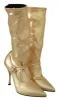 Elegant Gold Crystal Booties sold by Louxly