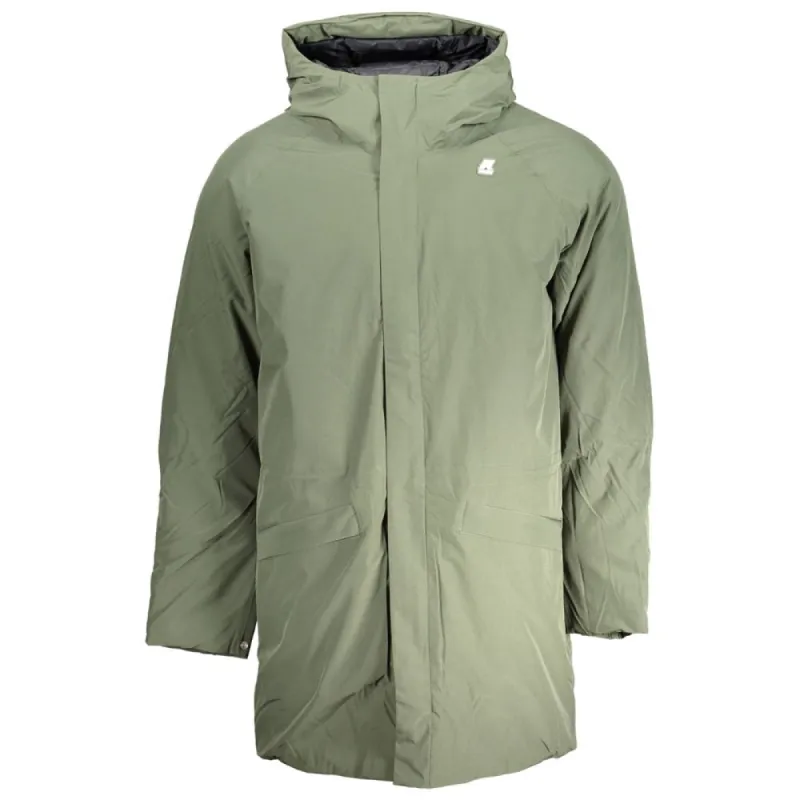 Green Polyamide Jacket sold by Louxly