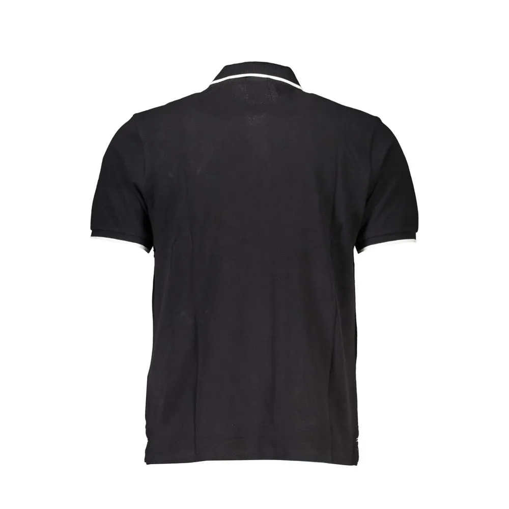 Black Cotton Polo Shirt sold by Louxly product image thumbnail 2