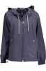 Chic Blue Hooded Sports Jacket sold by Louxly