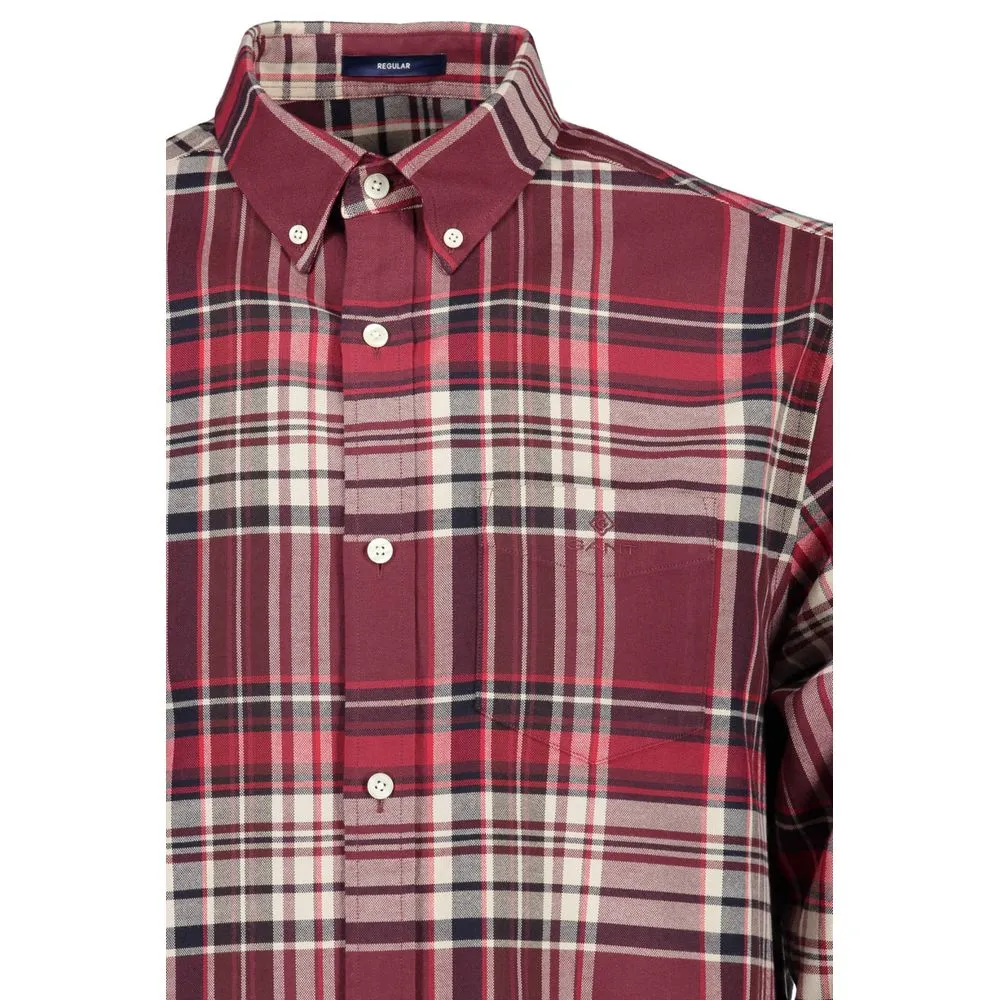 Elegant Pink Button-Down Men's Shirt sold by Louxly product image thumbnail 3