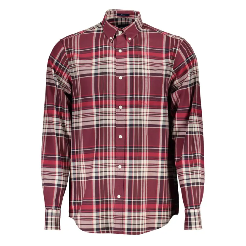 Elegant Pink Button-Down Men's Shirt sold by Louxly