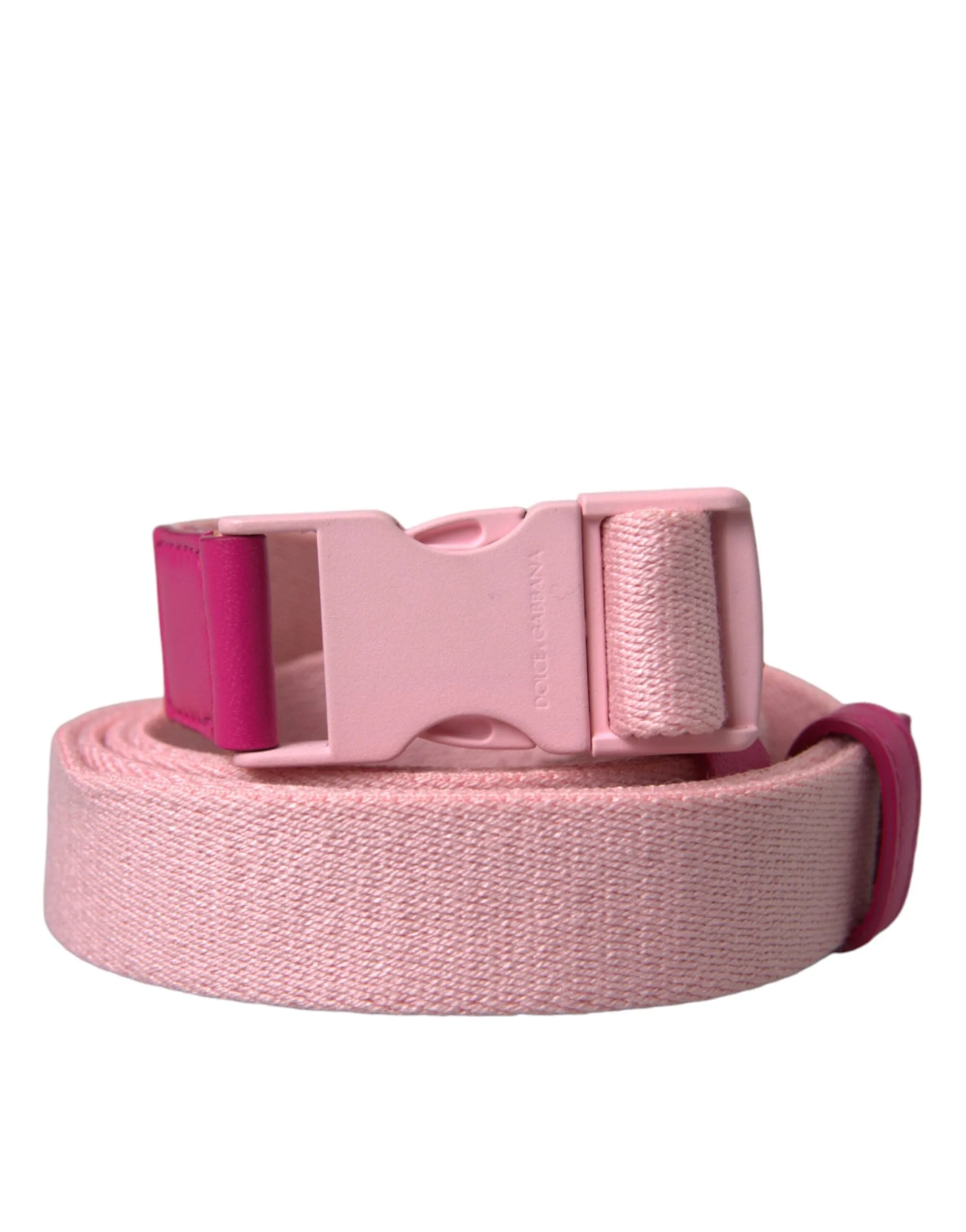 Pink Canvas Stretch Plastic Buckle Women Belt sold by Louxly product image thumbnail 5