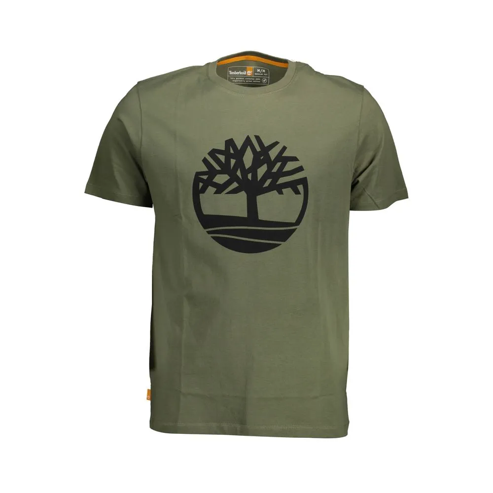 Green Cotton Men T-Shirt sold by Louxly