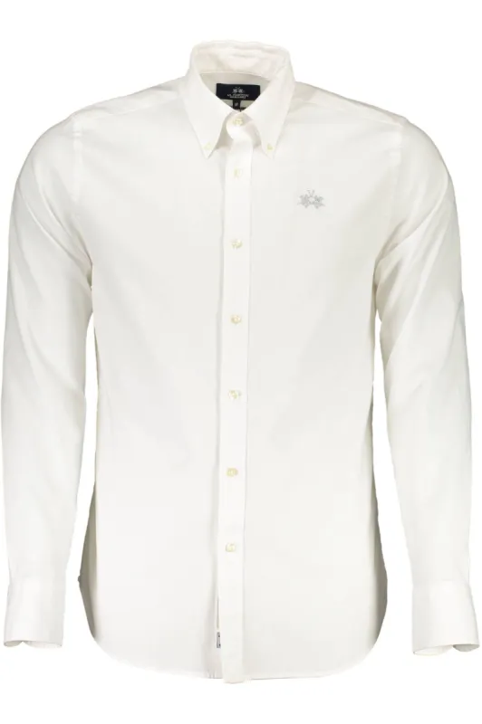 White Cotton Men Shirt sold by Louxly