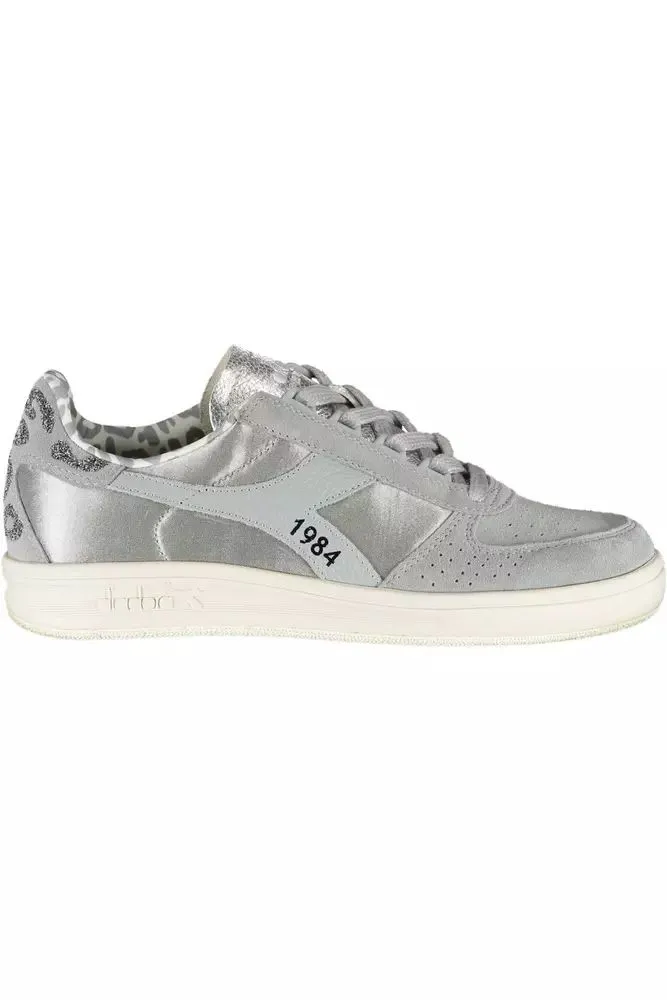 Gray Leather Women Sneaker sold by Louxly
