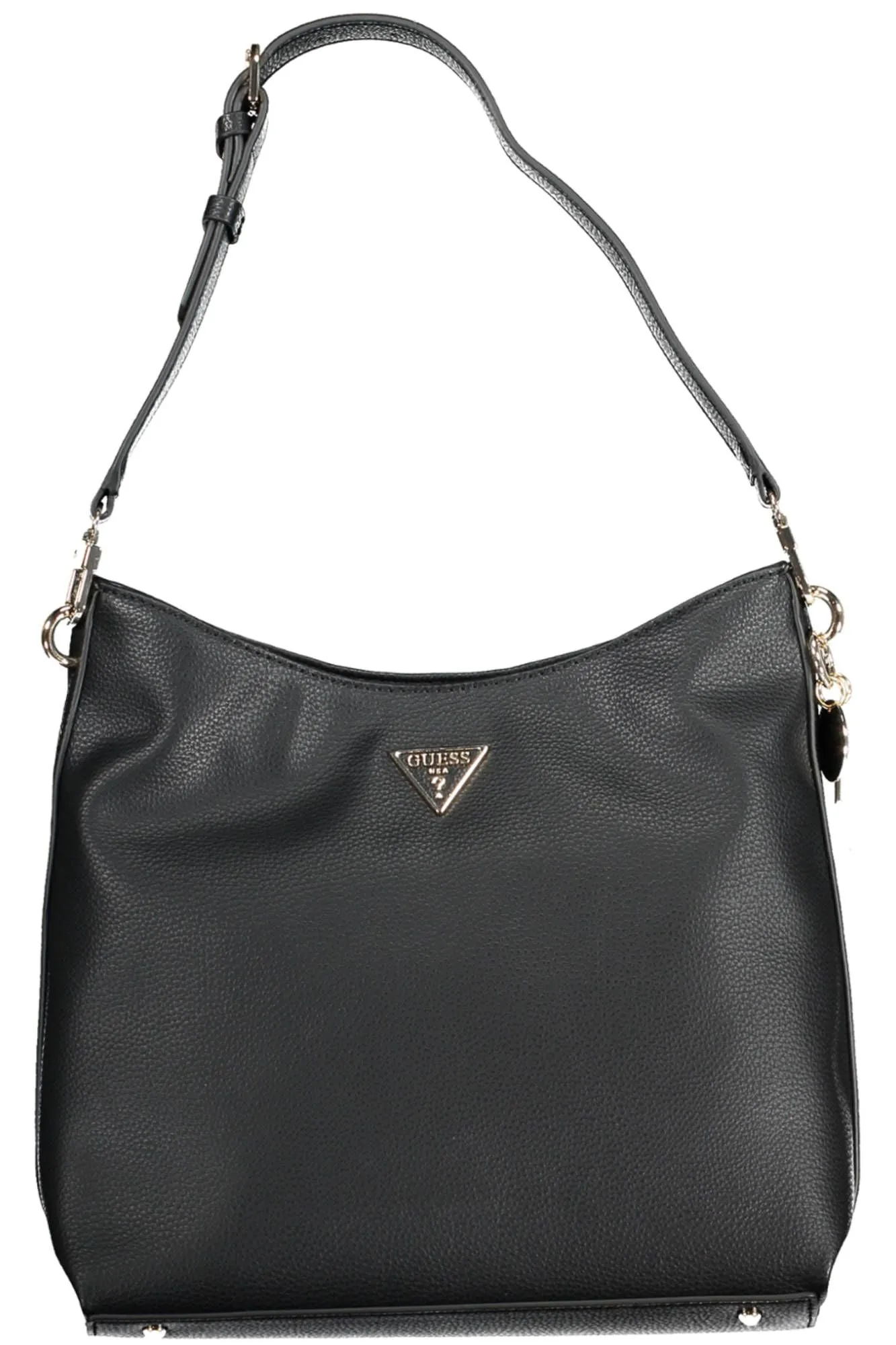 Chic Black Polyurethane Shoulder Bag sold by Louxly