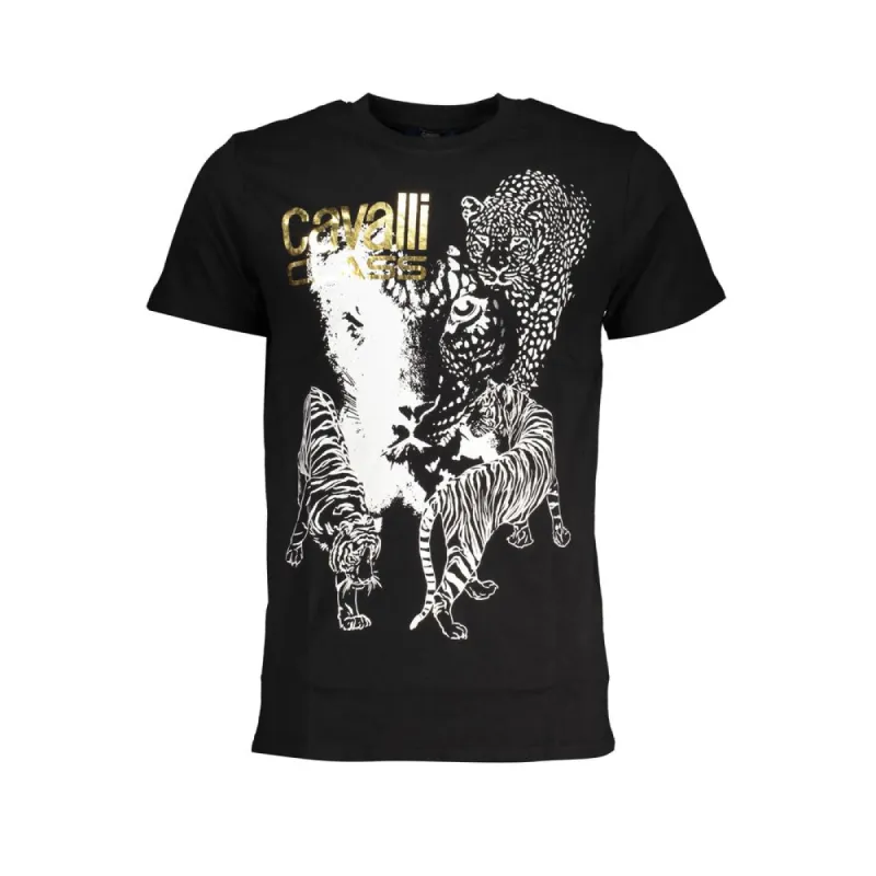 Black Cotton T-Shirt sold by Louxly
