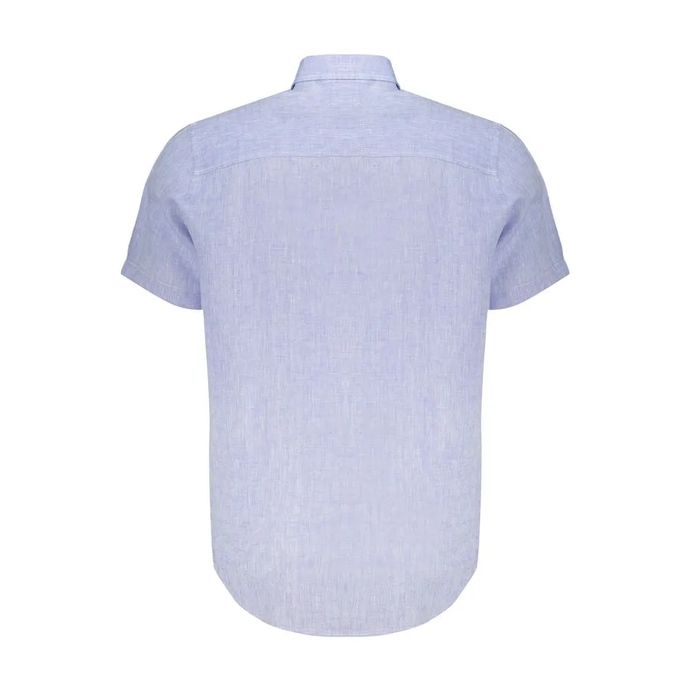 Light Blue Linen Shirt sold by Louxly product image thumbnail 2