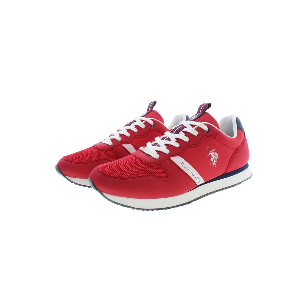 Red Polyester Men Sneaker sold by Louxly product image thumbnail 2