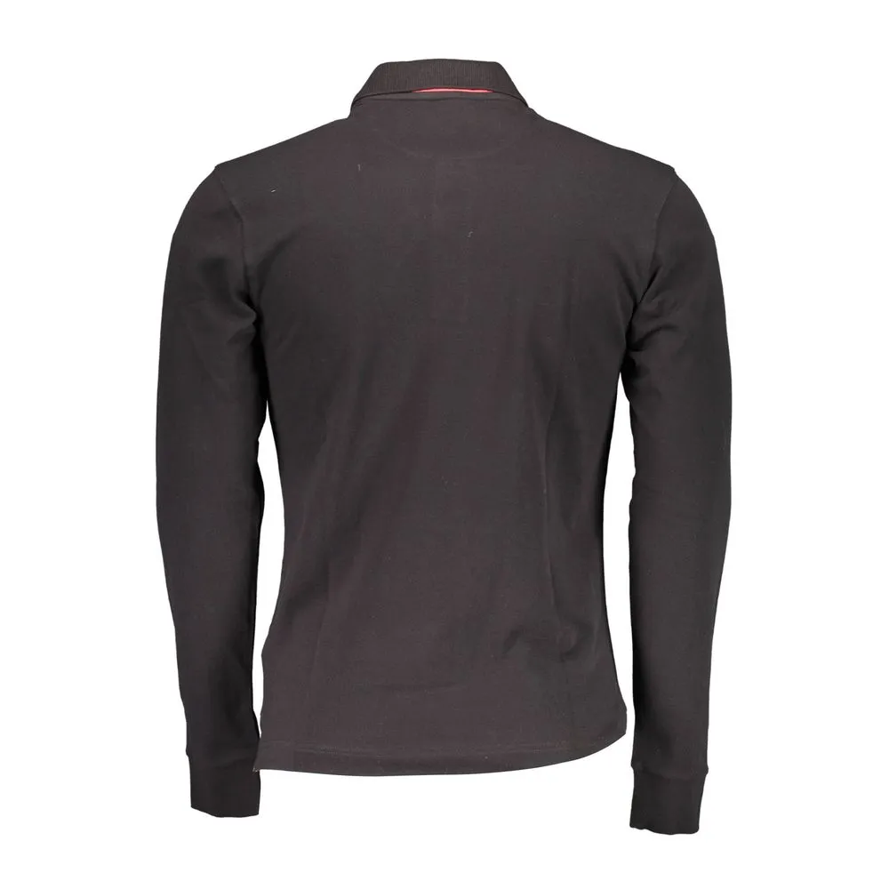 Black Cotton Polo Shirt sold by Louxly product image thumbnail 2