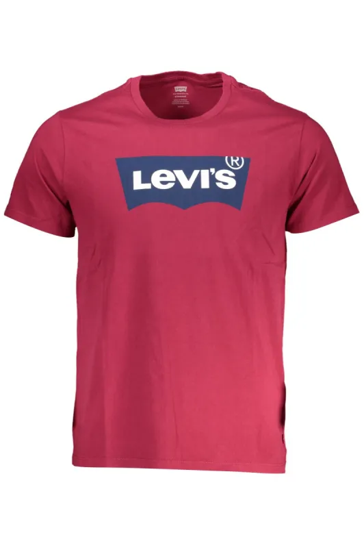 Classic Red Cotton Tee with Iconic Logo sold by Louxly