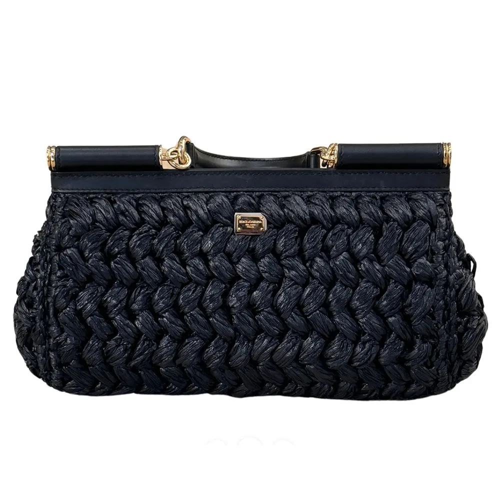 Black Leather Di Calfskin Crossbody Bag sold by Louxly