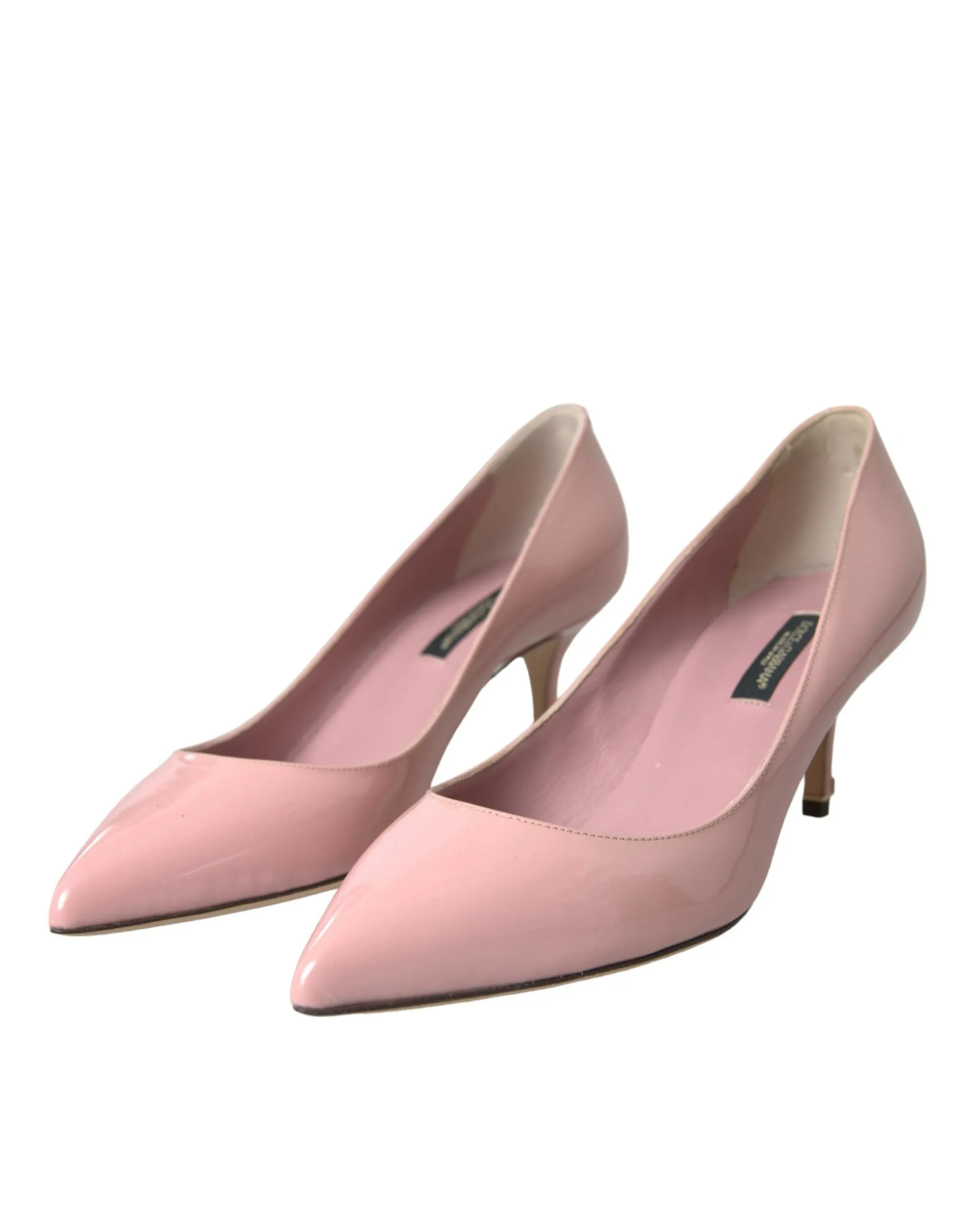 Light Pink Patent Leather Heels Pumps Shoes sold by Louxly product image thumbnail 3