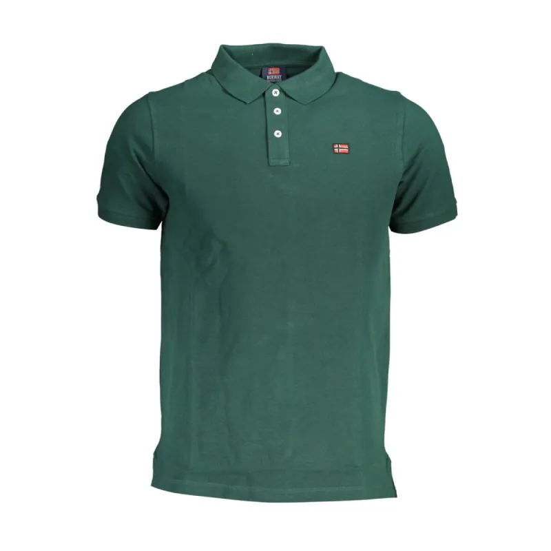 Green Cotton Polo Shirt sold by Louxly