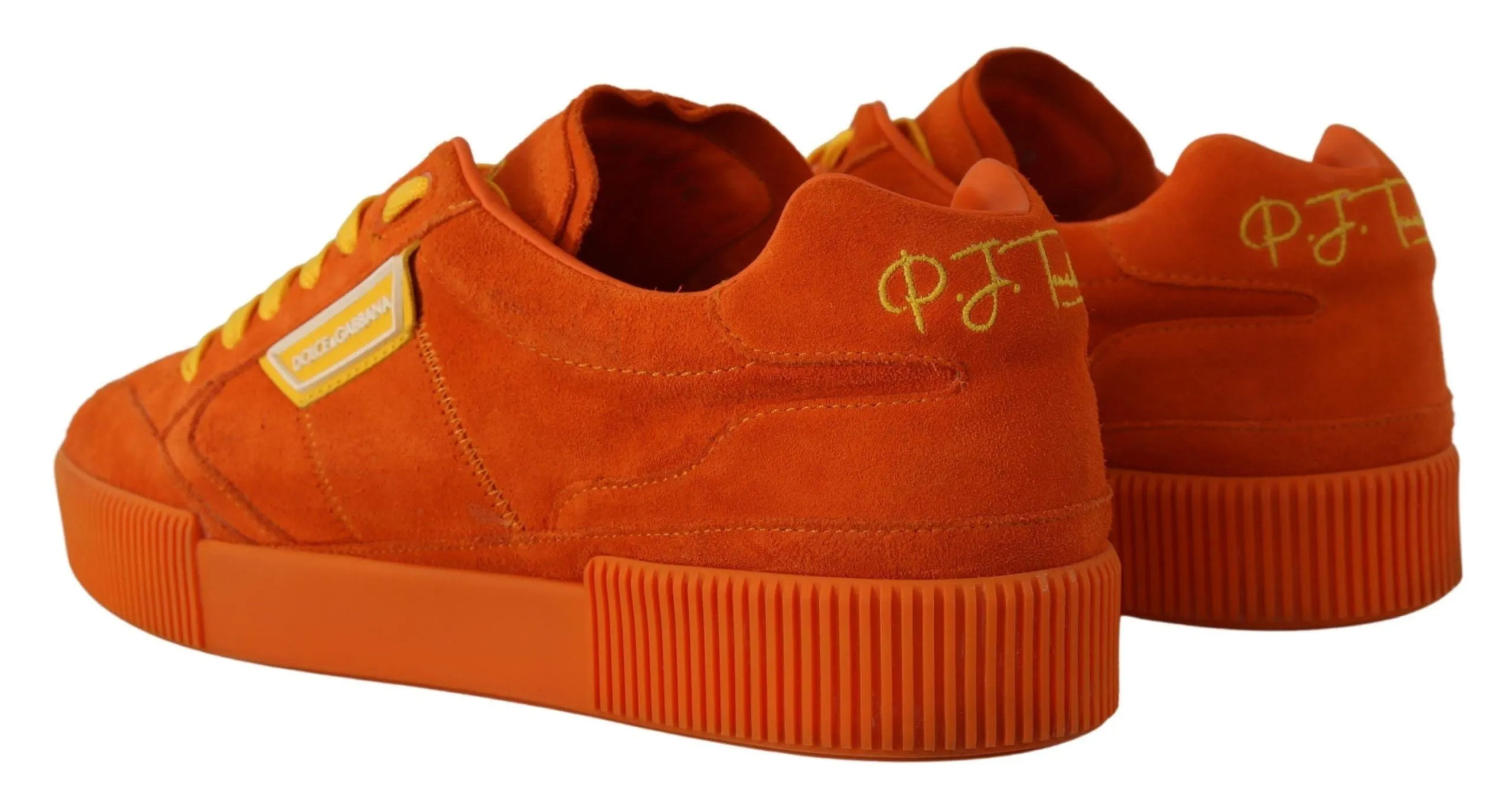 Orange Suede Italian Sneakers sold by Louxly product image thumbnail 5