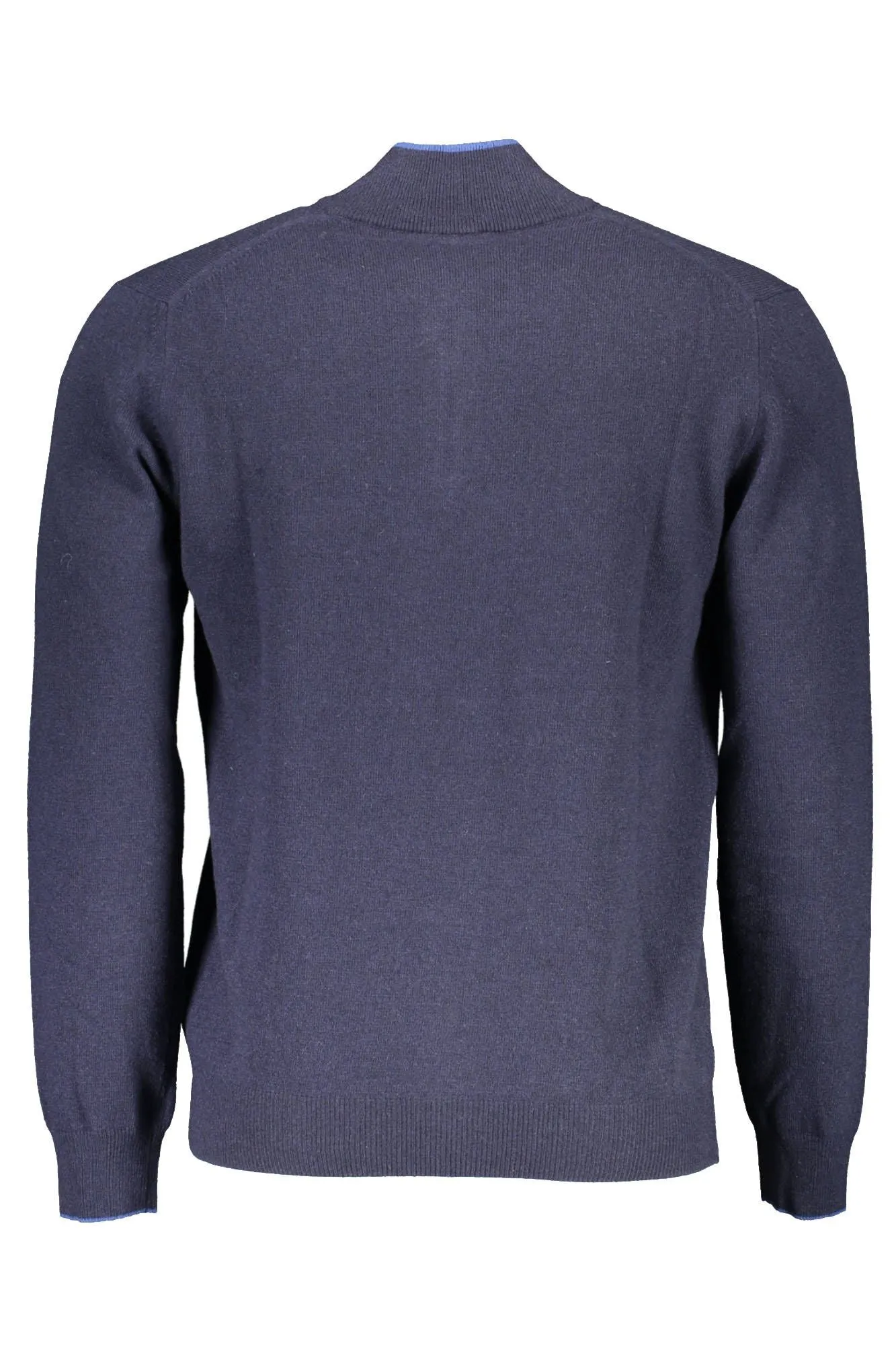 Elegant Blue Half-Zip Turtleneck Sweater sold by Louxly product image thumbnail 2