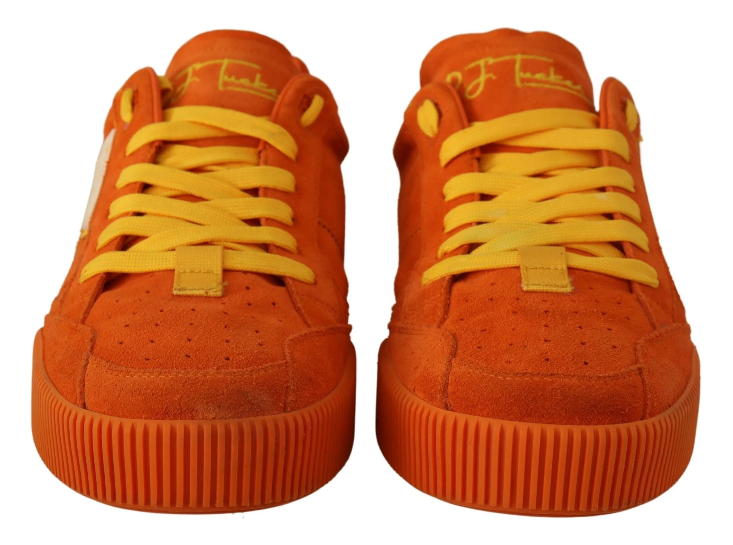 Orange Suede Italian Sneakers sold by Louxly product image thumbnail 3