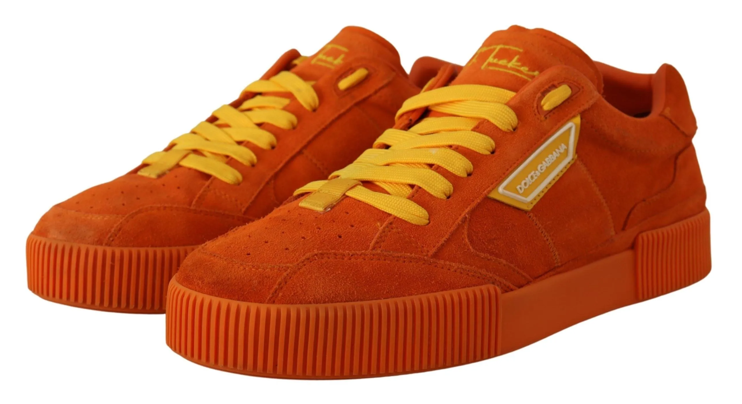 Orange Suede Italian Sneakers sold by Louxly product image thumbnail 4