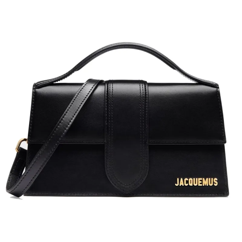 Black Leather Crossbody Bag sold by Louxly
