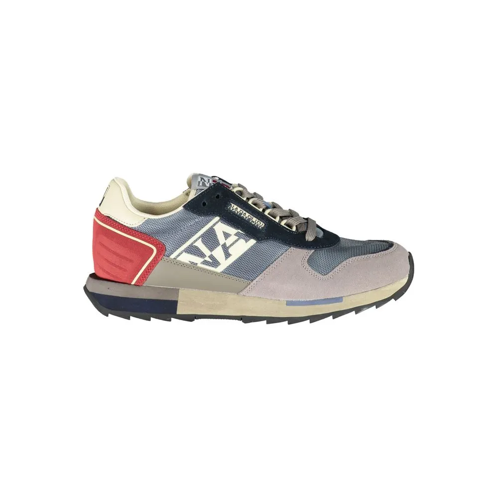 Sleek Gray Lace-Up Sports Sneakers sold by Louxly