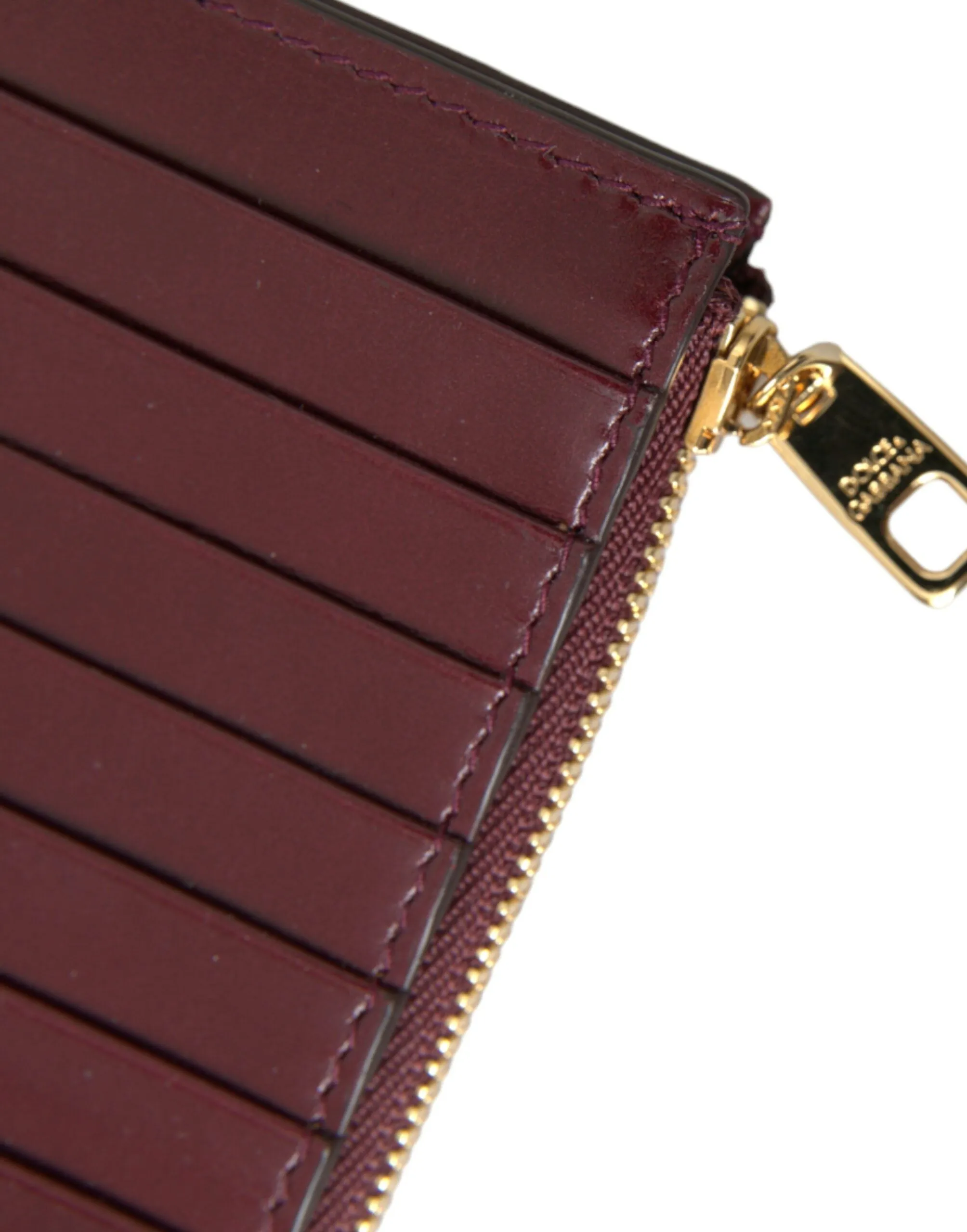 Maroon Leather Card Holder Wallet sold by Louxly product image thumbnail 4