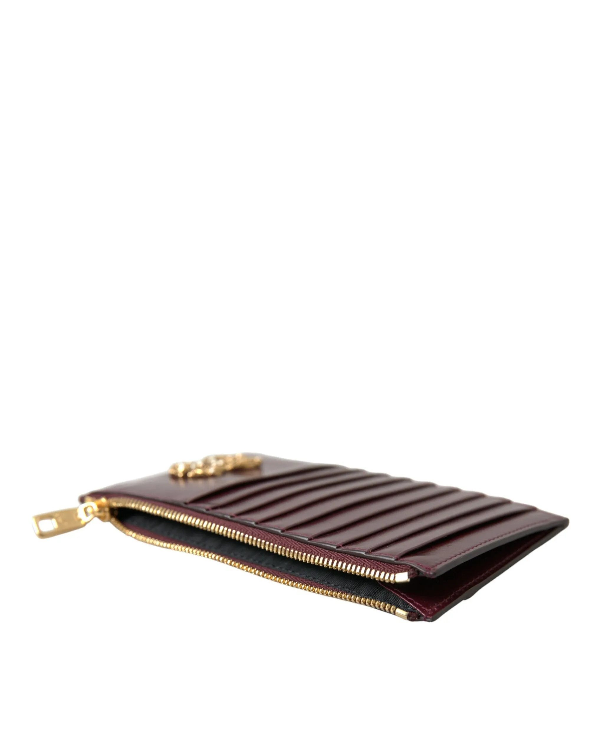 Maroon Leather Card Holder Wallet sold by Louxly product image thumbnail 5