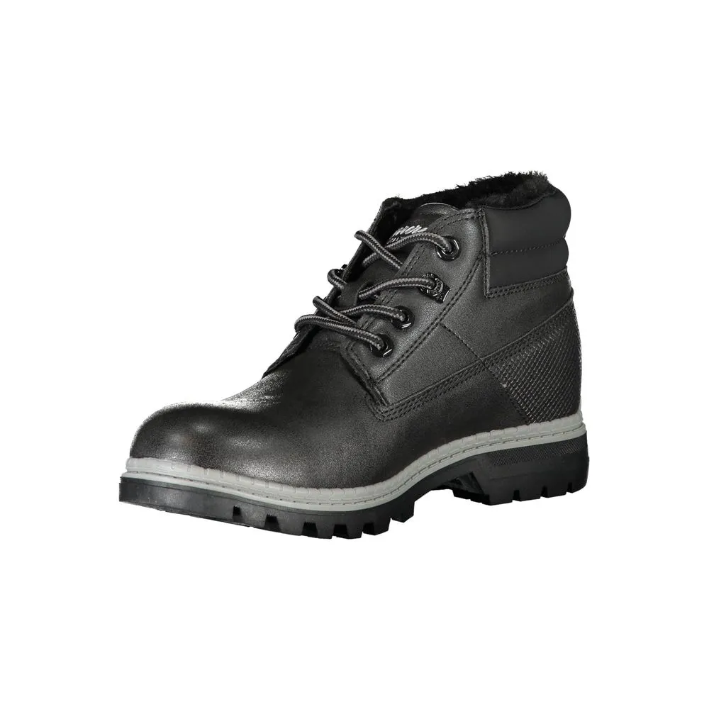 Chic Contrast Lace-Up Boots sold by Louxly product image thumbnail 3