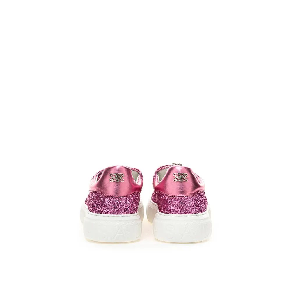Fuchsia Leather Sneaker sold by Louxly product image thumbnail 3