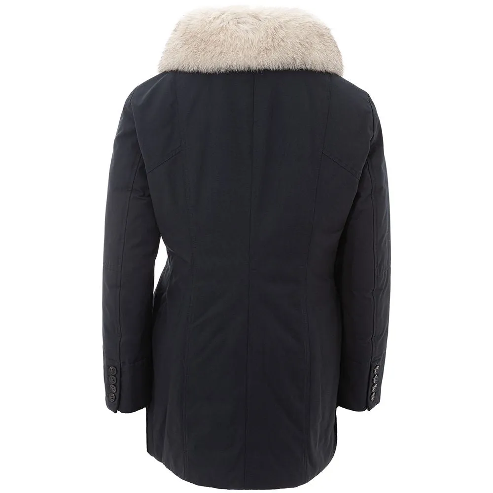 Elegant Blue Polyamide Jacket for Women sold by Louxly product image thumbnail 2