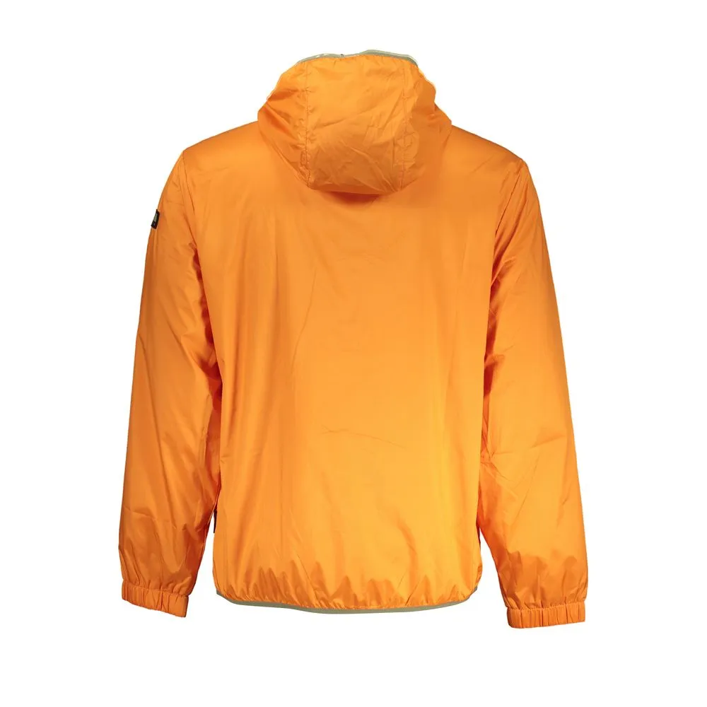 Vibrant Orange Waterproof Hooded Jacket sold by Louxly product image thumbnail 2