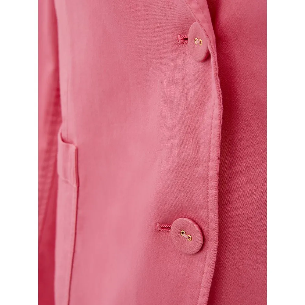 Elegant Pink Cotton Jacket for Her sold by Louxly product image thumbnail 3