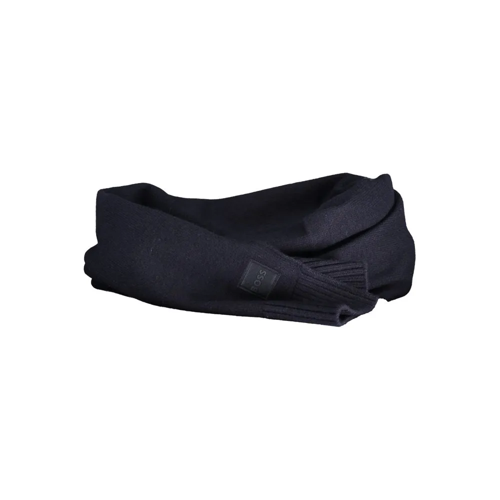 Blue Wool Mens Scarf sold by Louxly product image thumbnail 2