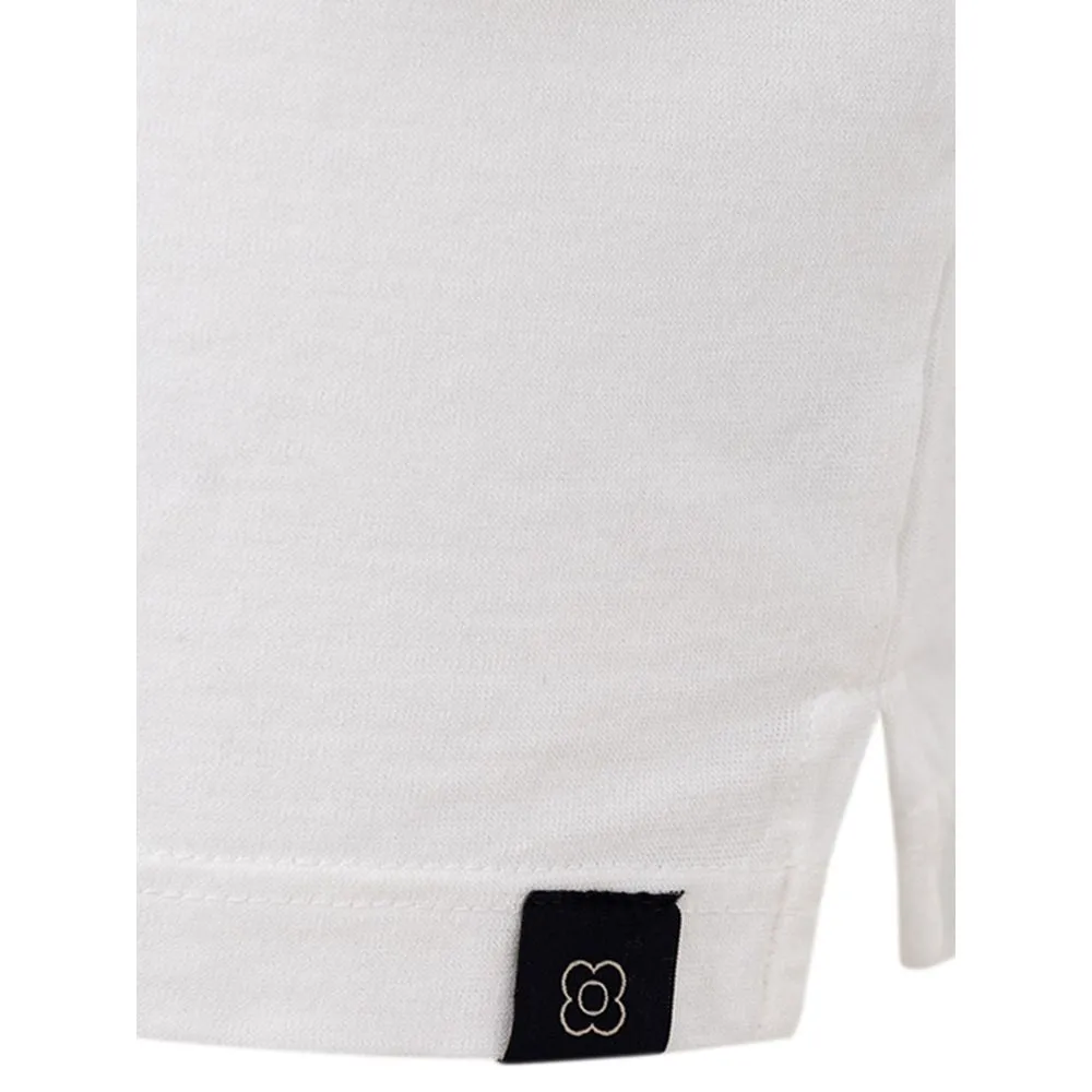 Elegant White Cotton Polo by Lardini sold by Louxly product image thumbnail 4