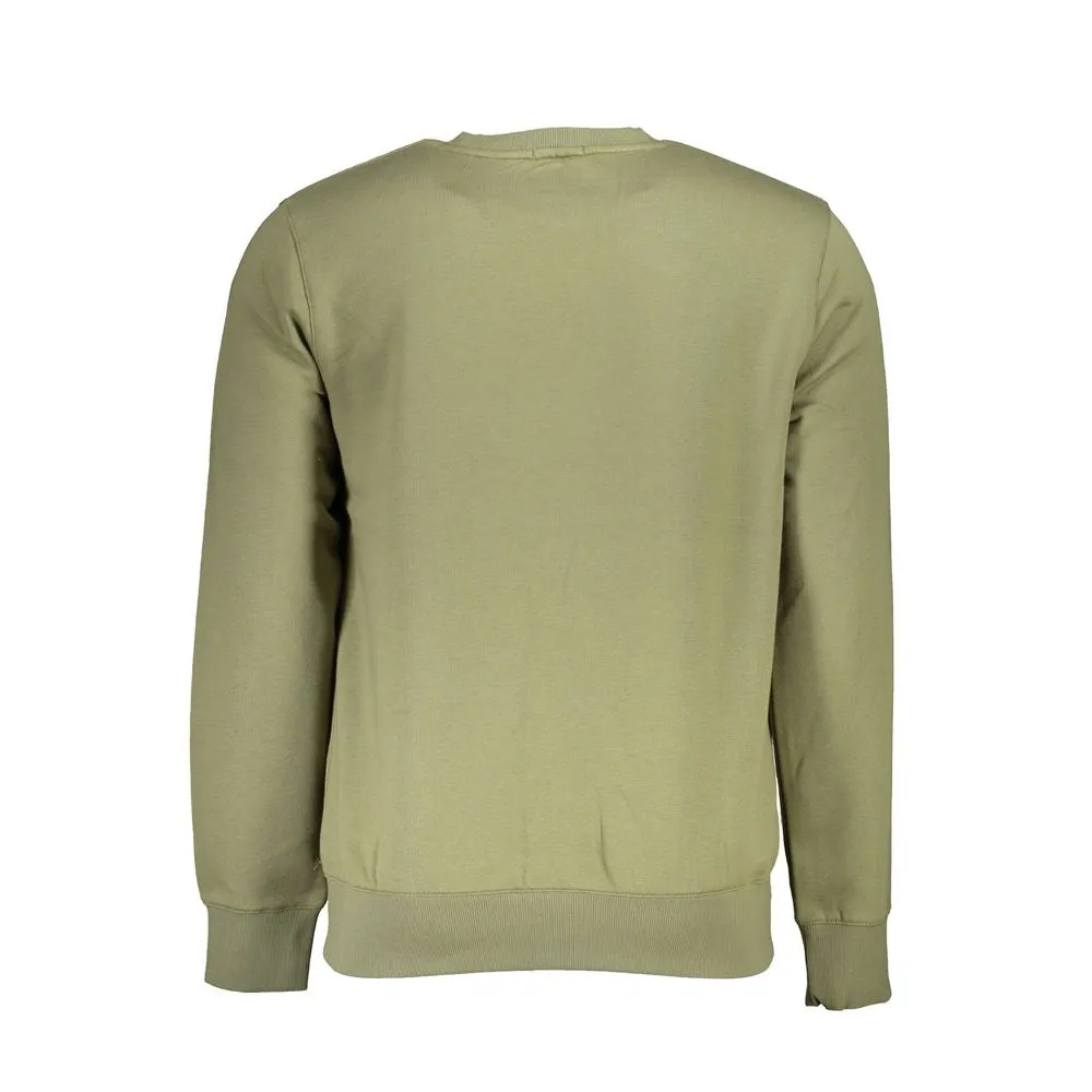 Classic Green Crew Neck Fleece Sweatshirt sold by Louxly product image thumbnail 2