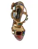 Multicolor Jacquard Crystals Sandals Shoes sold by Louxly
