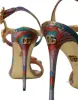 Multicolor Jacquard Crystals Sandals Shoes sold by Louxly