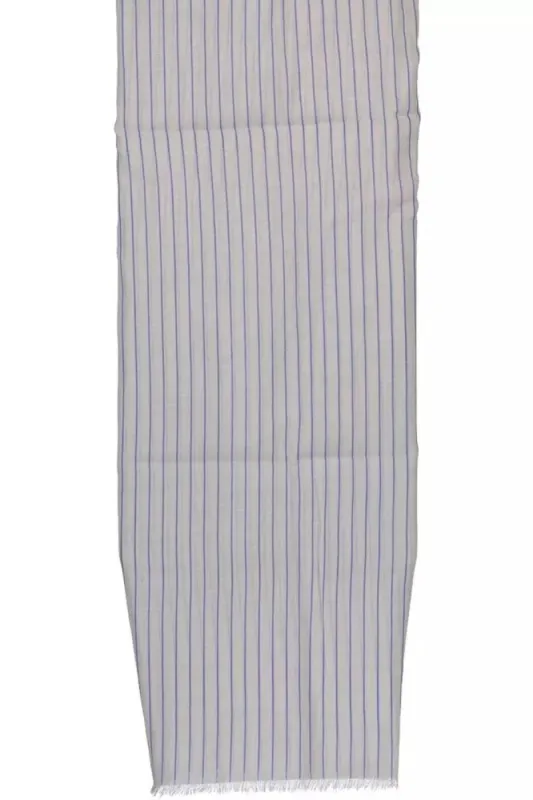 White Cotton Men Scarf sold by Louxly