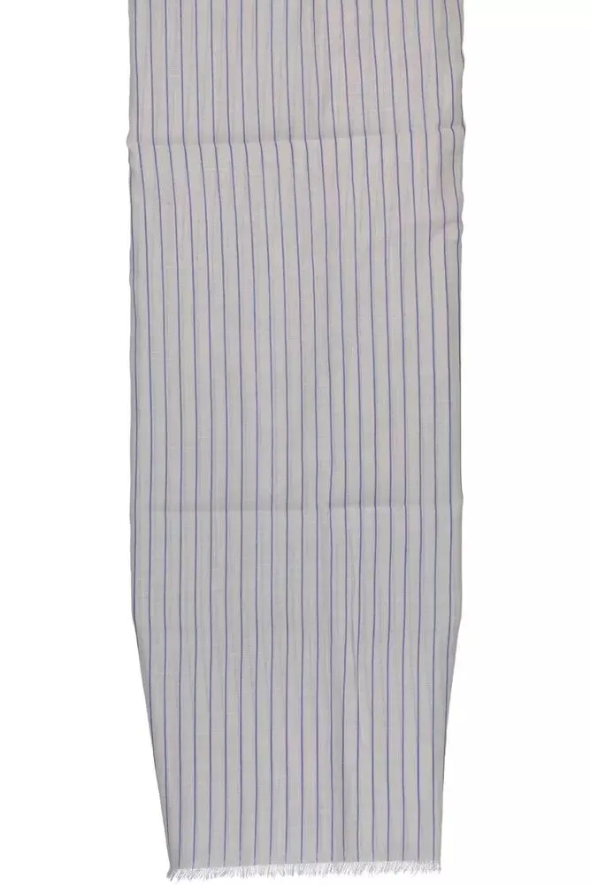 White Cotton Men Scarf sold by Louxly