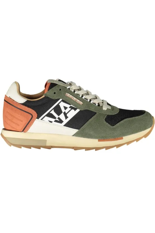 Green Polyethylene Men Sneaker sold by Louxly