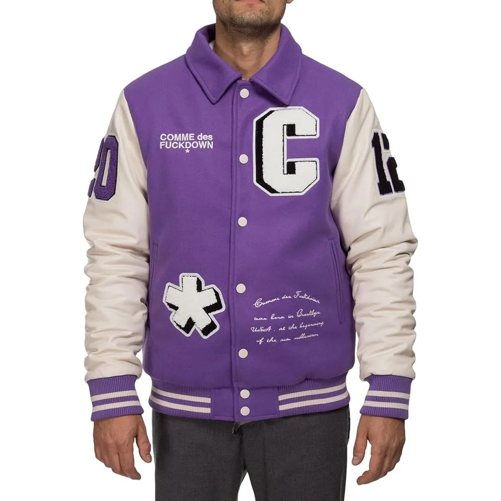 Purple Polyester Jacket sold by Louxly product image thumbnail 3