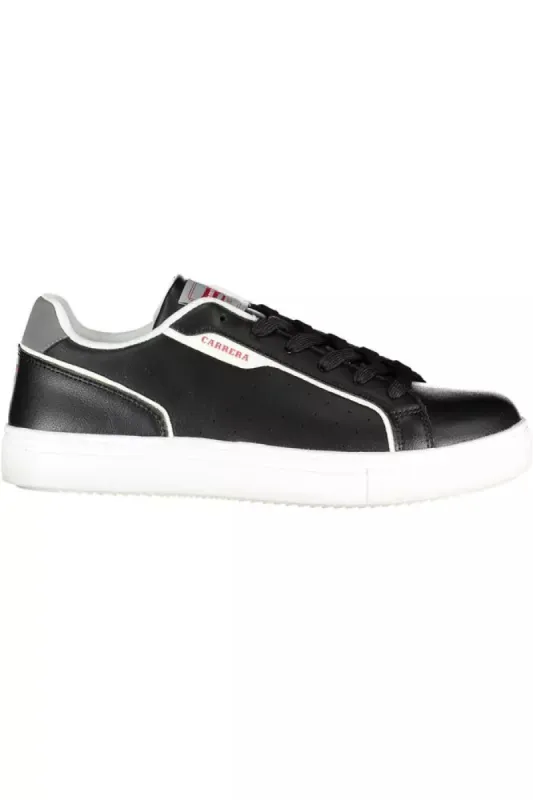 Black Polyethylene Men Sneaker sold by Louxly
