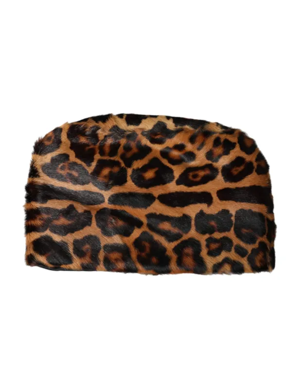 Brown Leopard Fur Women Bucket Hat sold by Louxly