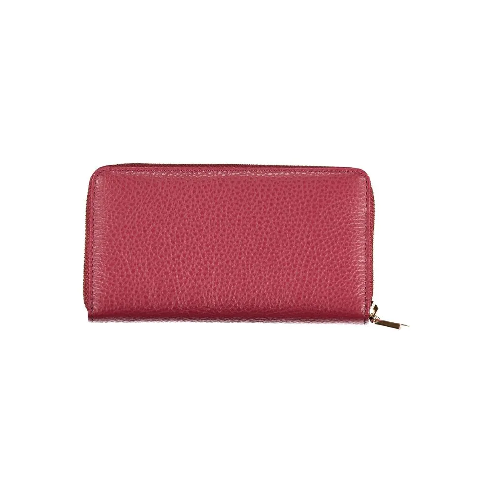 Elegant Pink Leather Zip Wallet sold by Louxly product image thumbnail 2